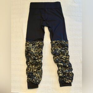 Terez Black Leggings with Gold Sparkle